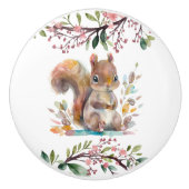 かわいいフローラウッドランドリス子供部屋デコール セラミックノブ (正面)