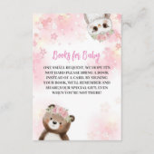 かわいいフローラウッドランド動物の本ベビーカード エンクロージャーカード (正面)