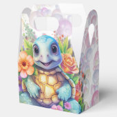 かわいいフローラウミガメと泡赤ちゃんシャワー フェイバーボックス (オープン)