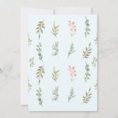 かわいいフローラエッグイースターブランチ卵狩り招待状 招待状 (裏面)