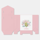 かわいいフローラガーデンスイートピーインポッドベビーシャワー フェイバーボックス (見開き)