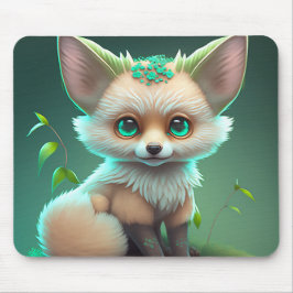 かわいいフローラキツネマウスパッド マウスパッド