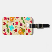 かわいいフローラキャットフラワーハット2 ラゲッジタグ (正面横)