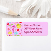 かわいいフローラキャットフラワーハット2 ラベル (インサイチュ)