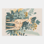 かわいいフローラキリン ラッピングペーパーシート (正面2)