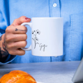 かわいいフローラギムグ コーヒーマグカップ