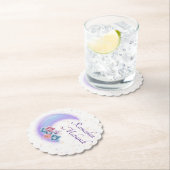 かわいいフローラクレセントイスラムのラマダンムバラク ペーパーコースター (インサイチュ)