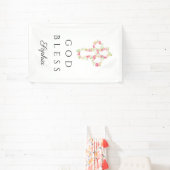 かわいいフローラクロス宗教少女の神の祝福 横断幕 (インサイチュ)