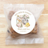 かわいいフローラケーキミキサー素材ベーカリー ラウンドシール