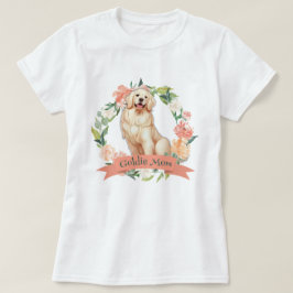 かわいいフローラゴールデンレトリバーママ Tシャツ