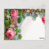 かわいいフローラサンキューカード ポストカード (裏面)