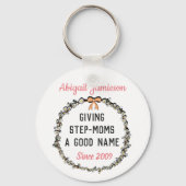 かわいいフローラステップママハッピーマザーズデイ キーホルダー (正面)