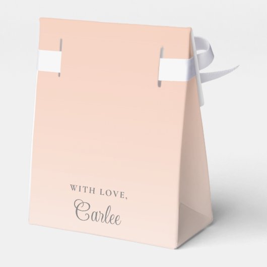 かわいいフローラゾウ女の子ベイビーシャワーありがとう フェイバーボックス (裏面サイド)