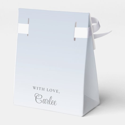 かわいいフローラゾウ男の子ベイビーシャワーありがとう フェイバーボックス (裏面サイド)