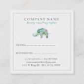 かわいいフローラゾウ紹介カード 紹介カード (裏面)