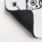 かわいいフローラゾウ(黒) マウスパッド (コーナー)