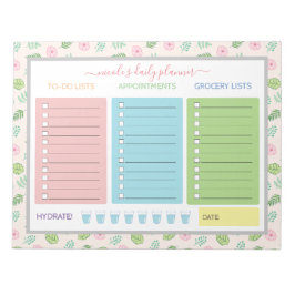 かわいいフローラデイリープランナー ノートパッド