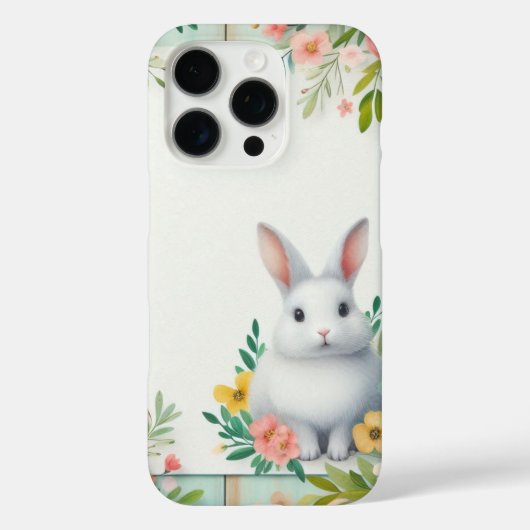 かわいいフローラハッピーイースターバニー Case-Mate iPhoneケース (裏面)
