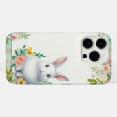 かわいいフローラハッピーイースターバニー Case-Mate iPhoneケース (裏面 (横))