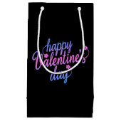 かわいいフローラハッピーバレンタインデー|抱き枕 スモールペーパーバッグ (正面)