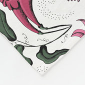 かわいいフローラハミングバードガーデン フリースブランケット (角)