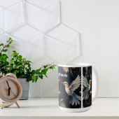 かわいいフローラハミング鳥名前をカスタムする コーヒーマグカップ