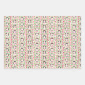 かわいいフローラハリネズミ ラッピングペーパーシート (正面3)