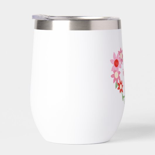 かわいいフローラハートバレンタインデー引用文 (右面)