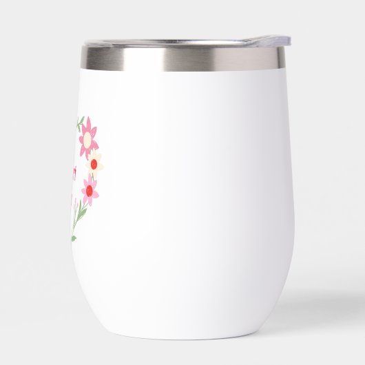 かわいいフローラハートバレンタインデー引用文 (左面)