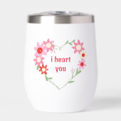 かわいいフローラハートバレンタインデー引用文 (正面)