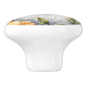 かわいいフローラバニーラビットセラミックドアノブ セラミックノブ (側面)