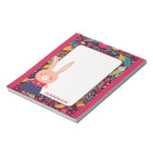 かわいいフローラバニーラビット ノートパッド (回転)