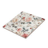 かわいいフローラバラセラミックタイル浴室床用 タイル (側面)