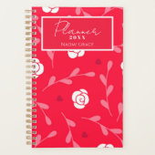 かわいいフローラバラ プランナー手帳 (正面)