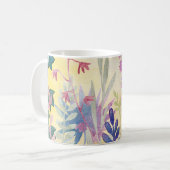 かわいいフローラパステルフラワーズ コーヒーマグカップ (正面左)