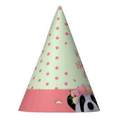 かわいいフローラパンダベアーガールバースデーパーティハット パーティーハット (左)