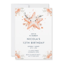 かわいいフローラヒトデ誕生日パーティー