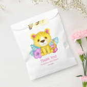 かわいいフローラヒョウ赤ちゃんシャワーありがとう フェイバーバッグ (封をした状態)