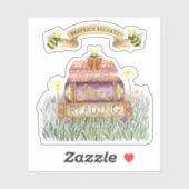 かわいいフローラビーの本読好きが好き シール (シート)