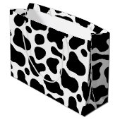 かわいいフローラピンクホーリーカウレザー1st誕生日 ラージペーパーバッグ (裏面アングル)