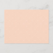 かわいいフローラブーケエレファントベビーガールベビーシャワー インビテーションポストカード (裏面)