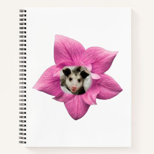かわいいフローラベビーオポッサム ノートブック (正面)