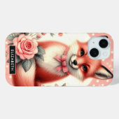 かわいいフローラベビーキツネ Case-Mate iPhoneケース (裏面 (横))