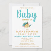 *~*かわいいフローラベビーシャワー招待状 招待状 (裏面)