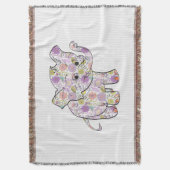 かわいいフローラベビーゾウ スローブランケット (正面縦)