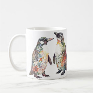 かわいいフローラペンギン コーヒーマグカップ