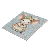 かわいいフローラマウスドレスフラワークラウン タイル (側面)