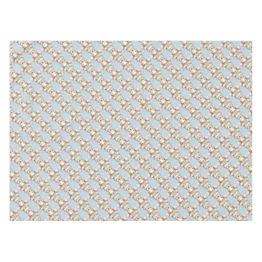 かわいいフローラマウスドレスフラワークラウン テーブルクロス (正面(横))