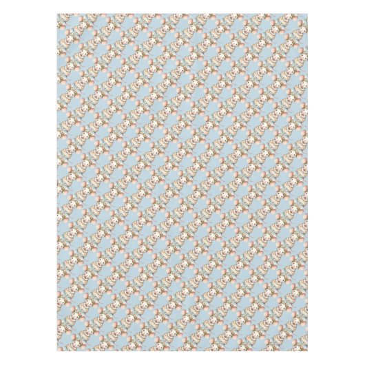 かわいいフローラマウスドレスフラワークラウン テーブルクロス (正面)