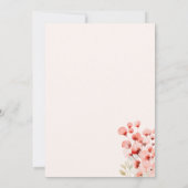 かわいいフローラママ印刷可能なハッピーマザーズのデイカード 招待状 (裏面)